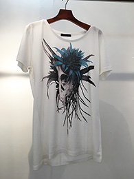 UMBRELLA Graphic T-shirts"HARMONIZE" White/Blue